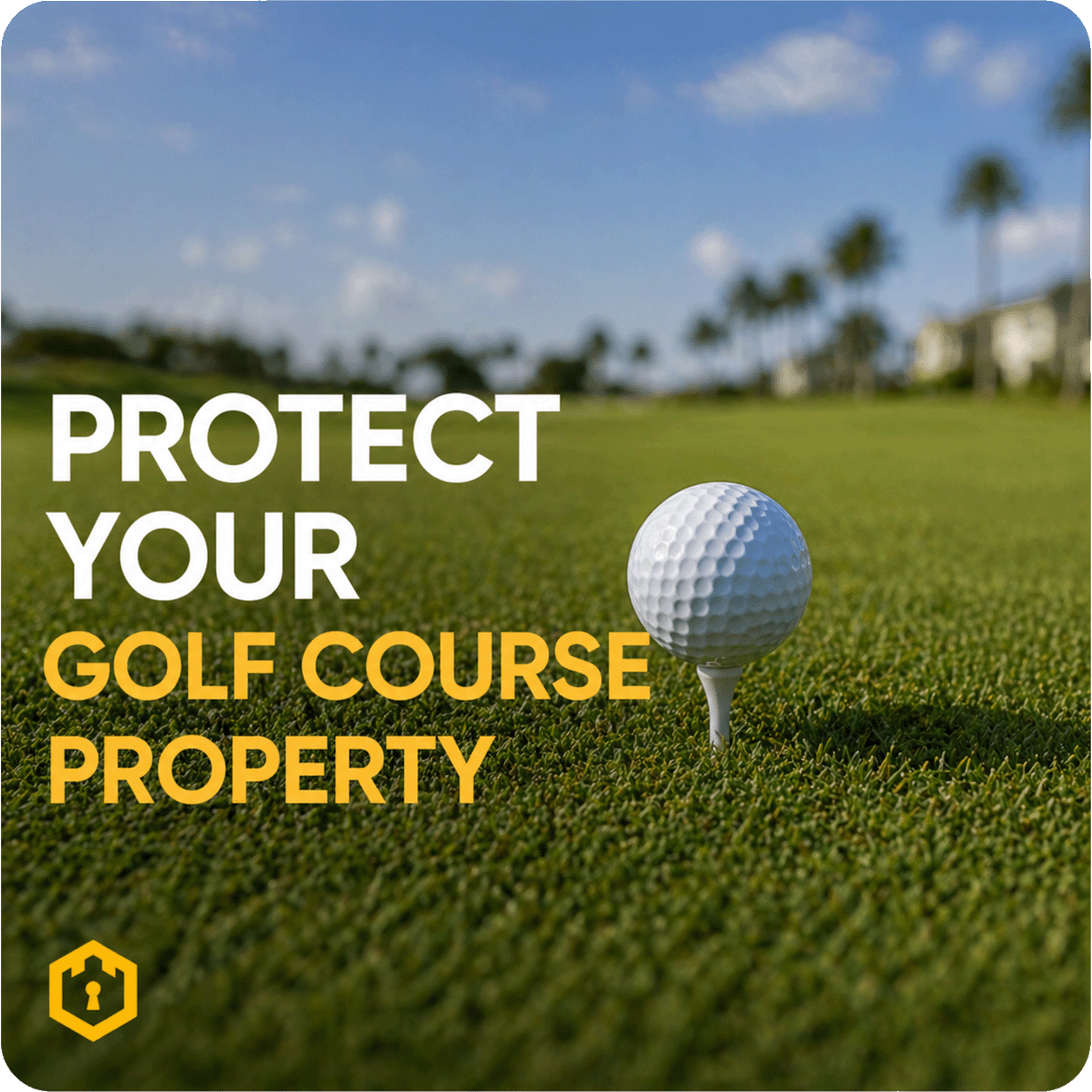 Protect your golf course property with Fortress Screens stainless steel mesh window protection