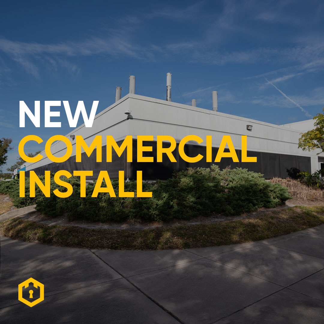 Fortress Screens commercial hurricane and security screen installation on a medical facility in Central Florida