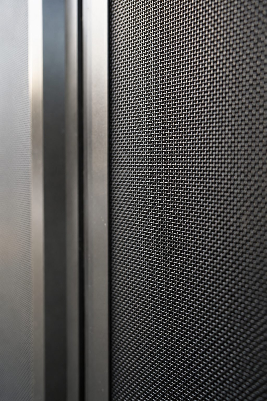 Entrance area of a commercial medical facility protected by Fortress security screens